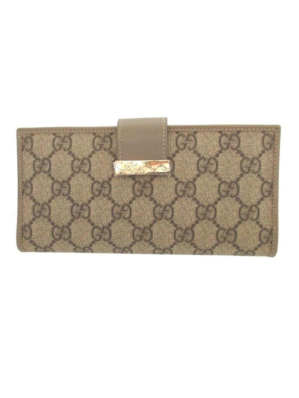 Gucci GG Supreme Leather Gray Bifold Wallet